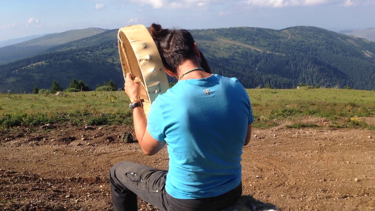 Shamanism drum ritual