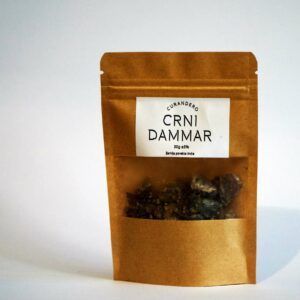 Resin incense Black Dammar India charcoal