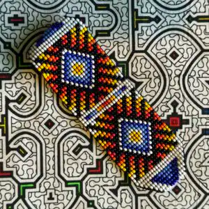 Tribal beaded bracelets from Yawanawa