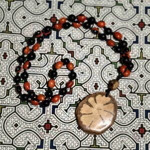 Amazonian jewelry Ayahuasca seeds necklace jungle