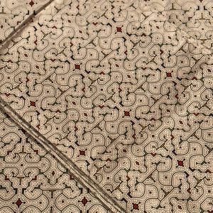 Shipibo Kene textile altar cloth Amazon ceremonial